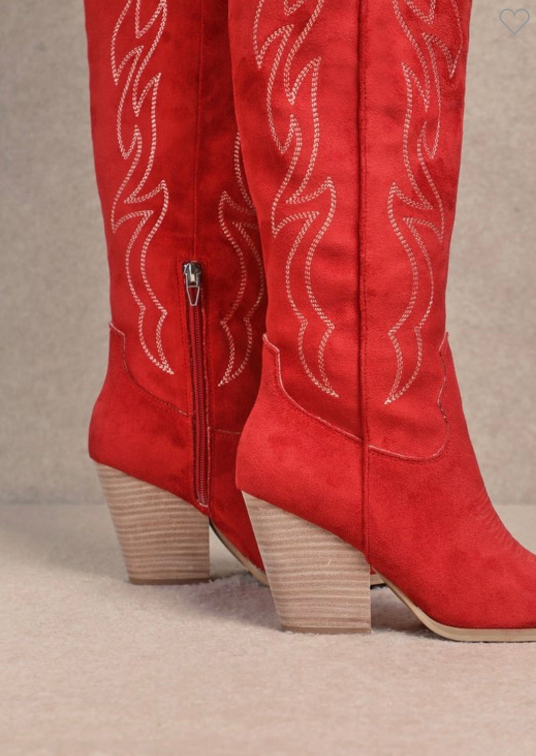Damen Kniehohe Westernstiefel Drune