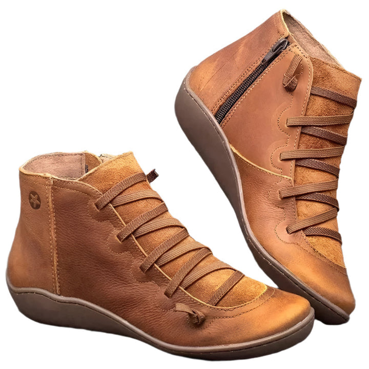 Damen wasserfeste Stiefel mit bequemen Einlegesohlen aus Synthetik Drune