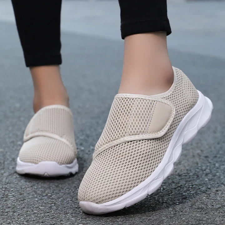 Damen Freizeitschuhe Atmungsaktives Textil Geeignet für Breite Füße Drune