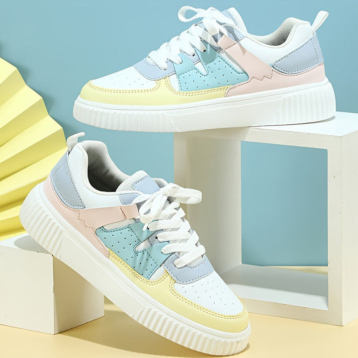 Drune | Farbblock Schnürschuhe Skateschuhe Freizeit Sneakers
