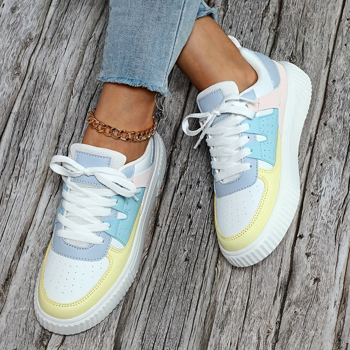 Drune | Farbblock Schnürschuhe Skateschuhe Freizeit Sneakers