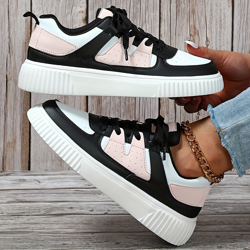 Drune | Farbblock Schnürschuhe Skateschuhe Freizeit Sneakers