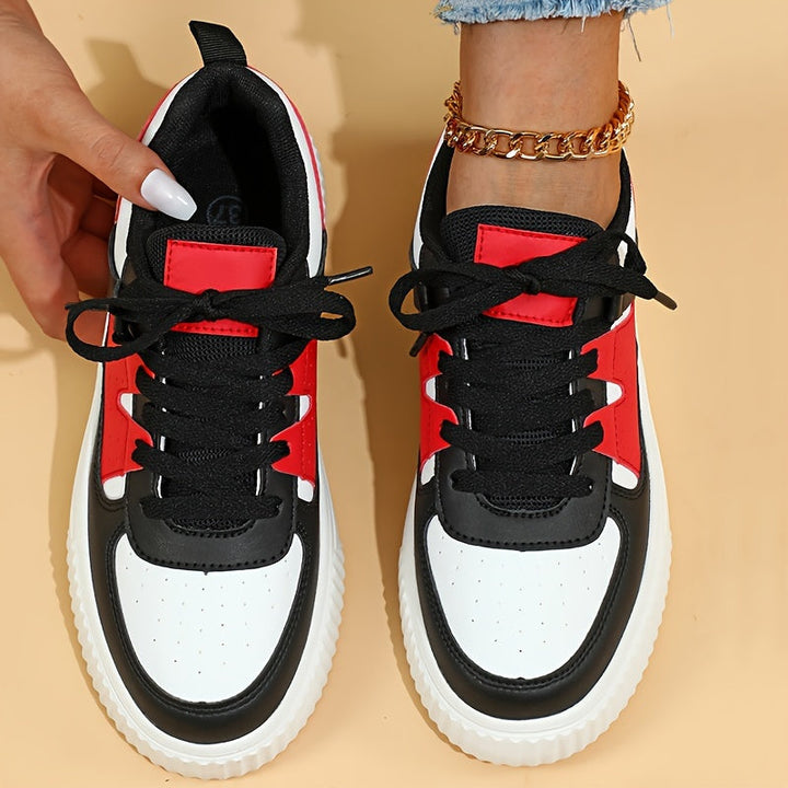 Drune | Farbblock Schnürschuhe Skateschuhe Freizeit Sneakers