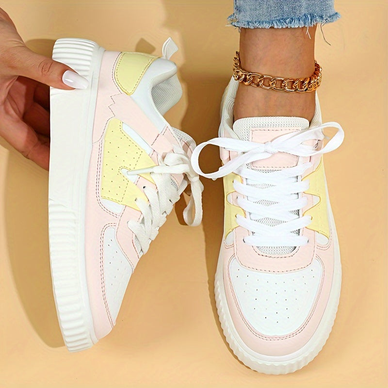 Drune | Farbblock Schnürschuhe Skateschuhe Freizeit Sneakers
