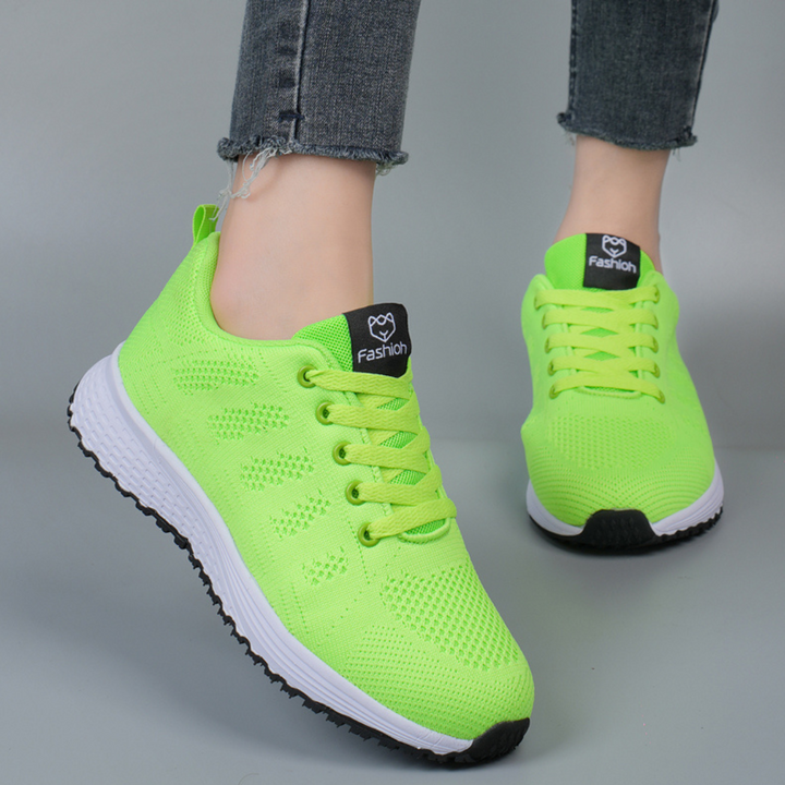 Damen Sneakers - Schnürschuhe - Gehen - Mesh-Sneaker - Damen-Sneaker Drune