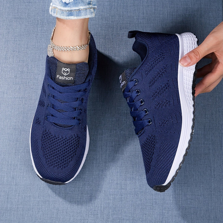 Damen Sneakers - Schnürschuhe - Gehen - Mesh-Sneaker - Damen-Sneaker Drune