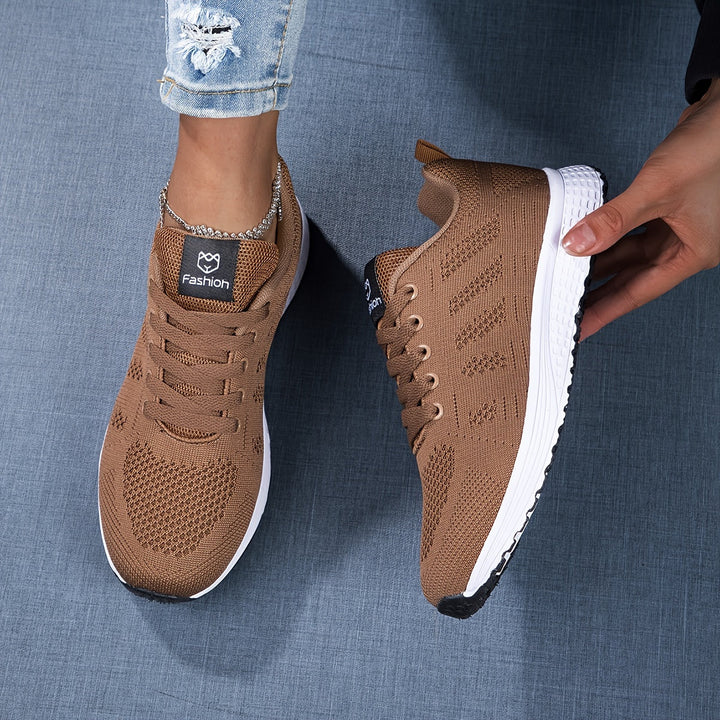 Damen Sneakers - Schnürschuhe - Gehen - Mesh-Sneaker - Damen-Sneaker Drune