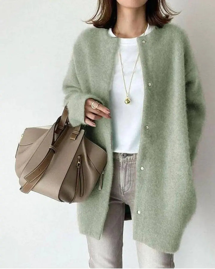 Drune | Übergröße Gestrickt Langer Strickjacke Gestrickte Damenmode