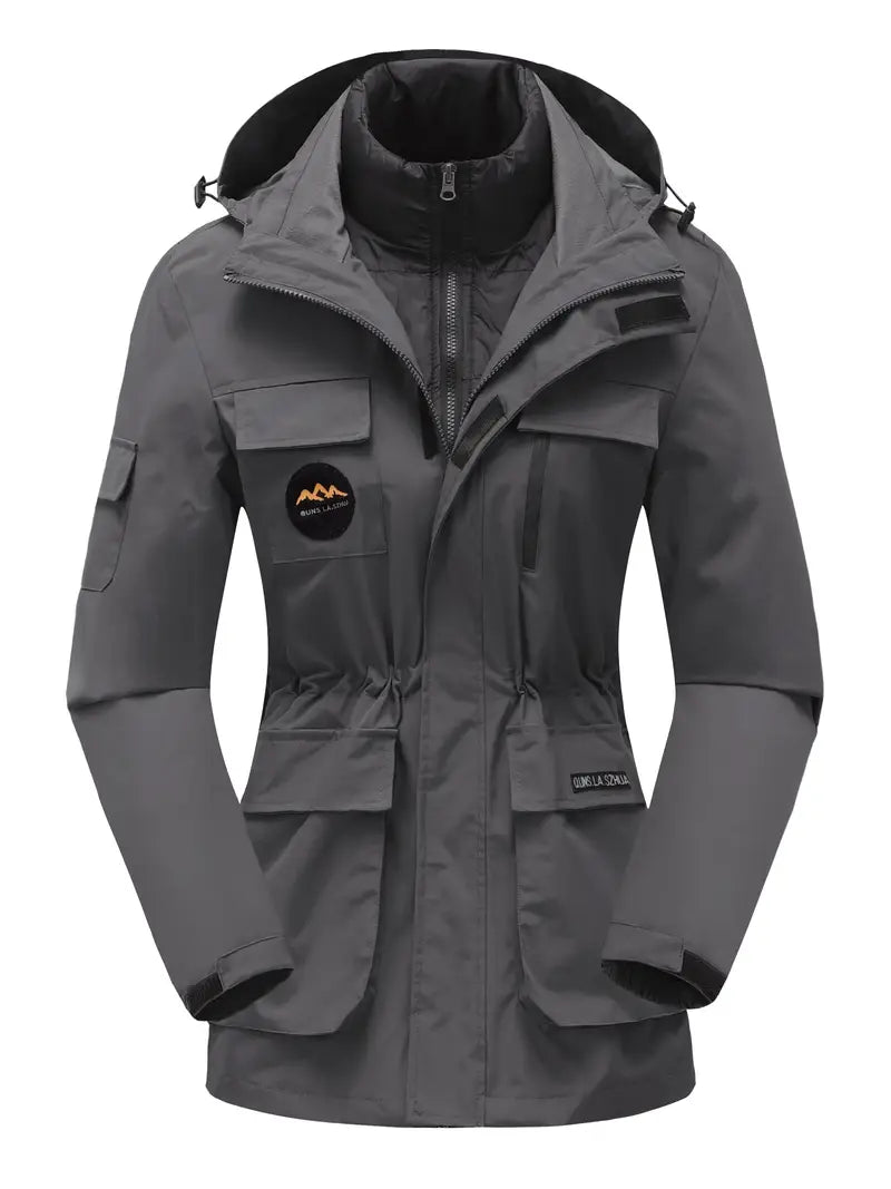 Drune | Kapuze Taschen Schneejacke Winterjacke