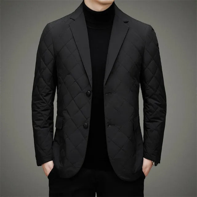 Drune | Herren Steppjacke - Blazer-Stil mit Reverskragen