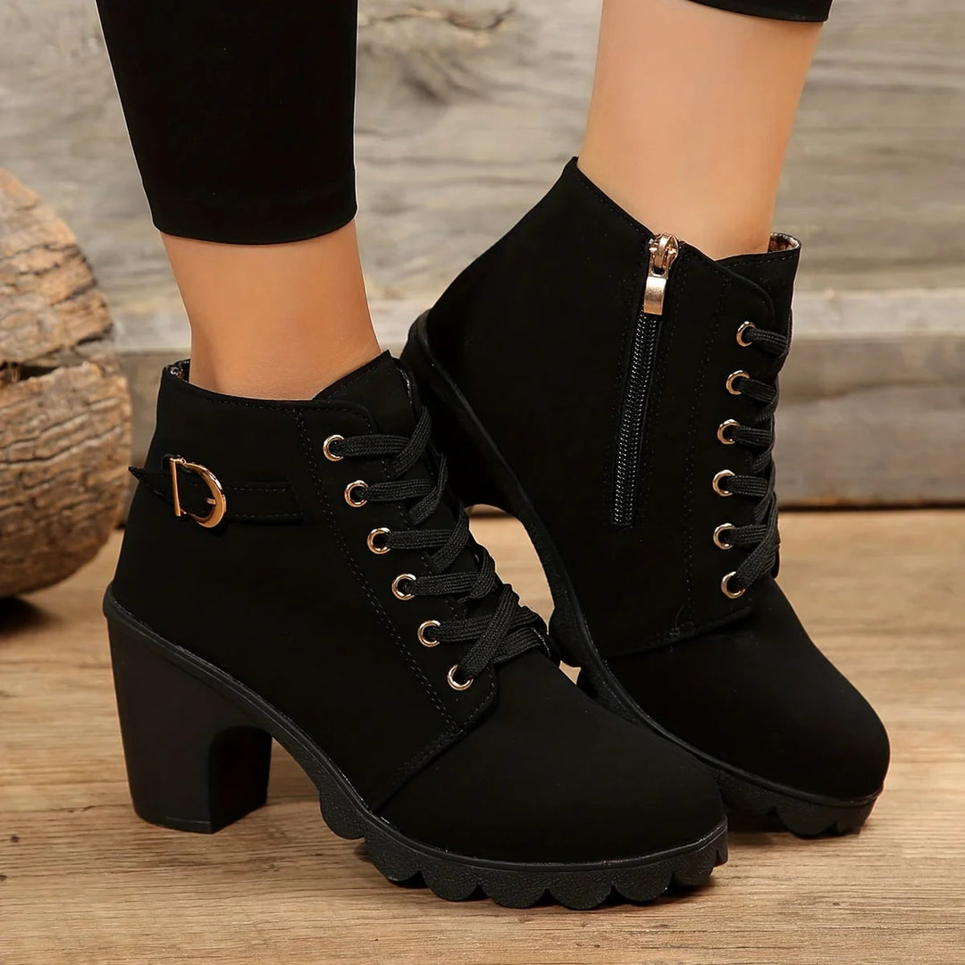 Drune | Elegante Schnürstiefel Mit Absatz Für Damen