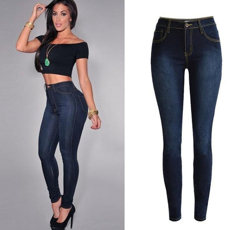 Drune | Dunkel Denim Stretch Skinny Jeans