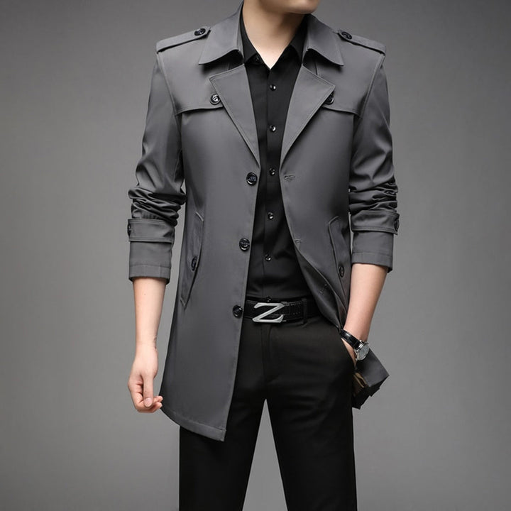 Drune | Herren Stilvoller Trenchcoat - Wasserdicht & Winddicht