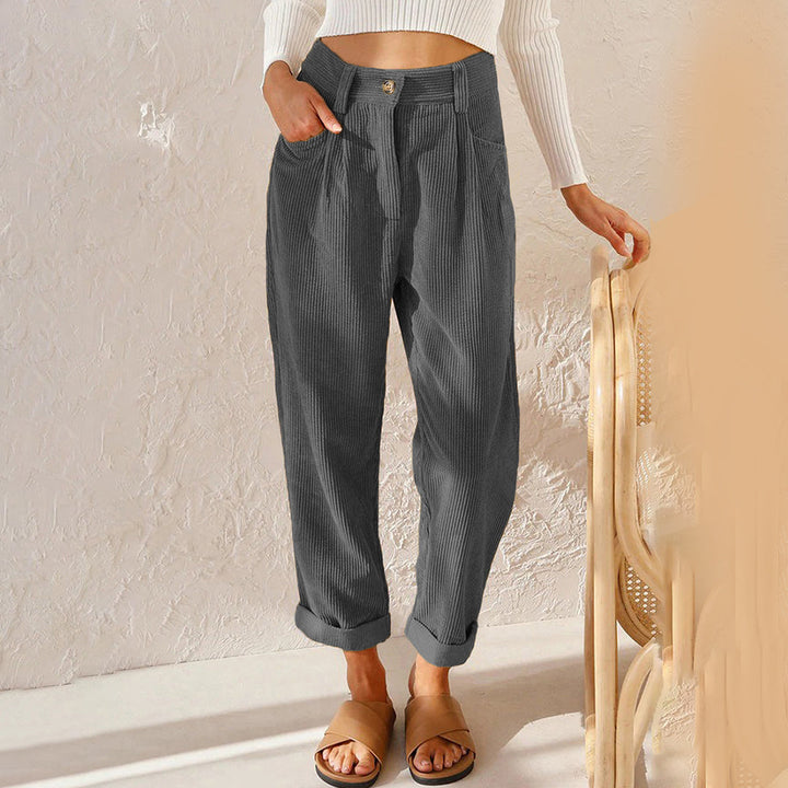 Drune | Elegante Hochbundhose aus Cord