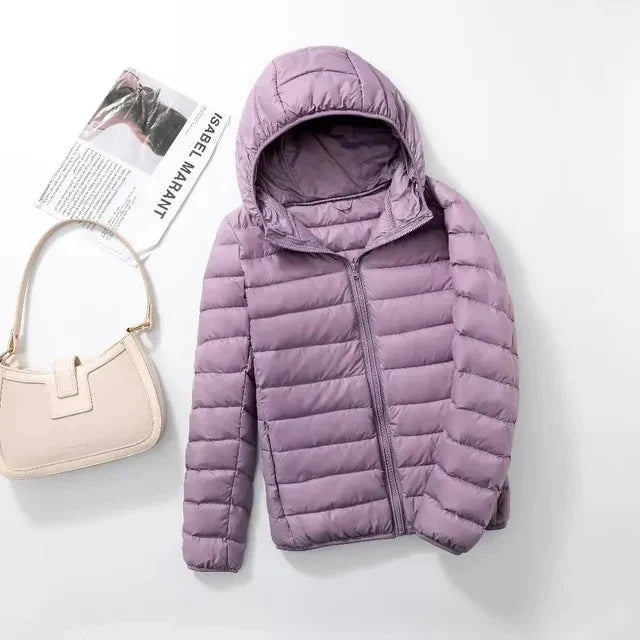 Drune - Leichte Kapuzen-Pufferjacke für Frauen