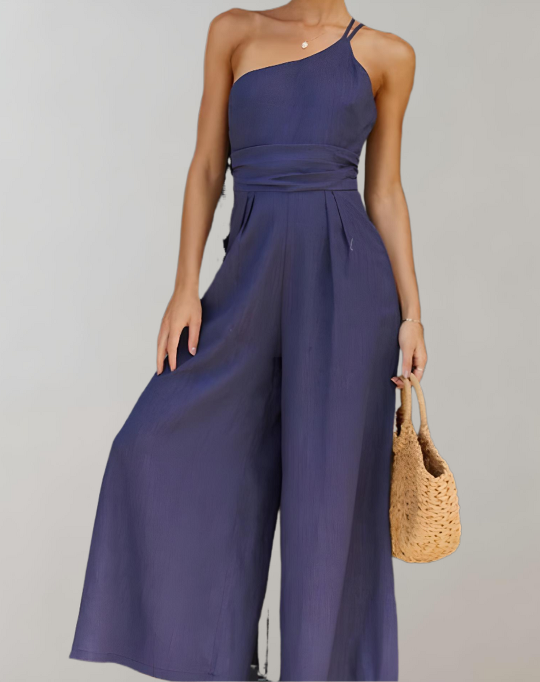 Drune | Eleganter Jumpsuit mit Asymmetrischem Träger