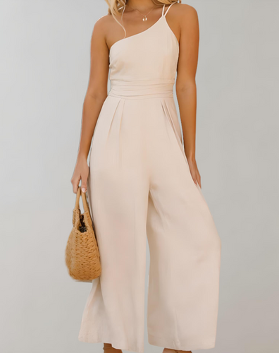 Drune | Eleganter Jumpsuit mit Asymmetrischem Träger