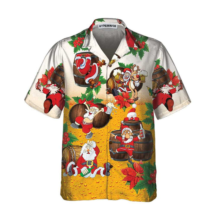 Drune | Lieber Weihnachtsmann, hier ist dein Bier Weihnachts-Hawaiian-Shirt, lustiges Weihnachtsmann-Shirt, das beste Geschenk für Weihnachten