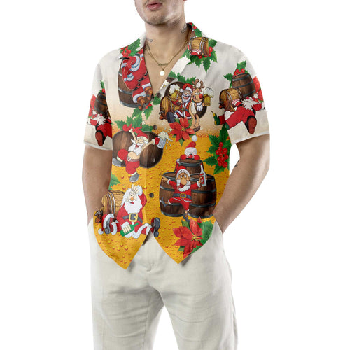 Drune | Lieber Weihnachtsmann, hier ist dein Bier Weihnachts-Hawaiian-Shirt, lustiges Weihnachtsmann-Shirt, das beste Geschenk für Weihnachten