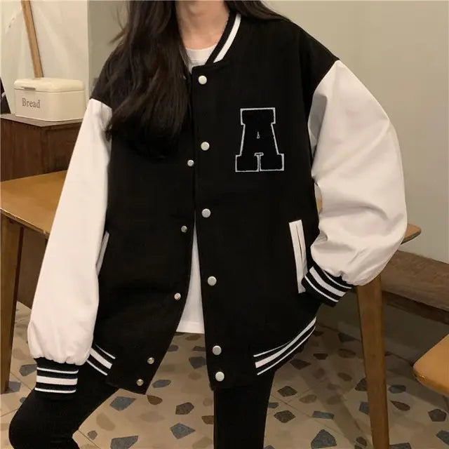 Drune | Koreanische Mode Frauen Baseball Jacke