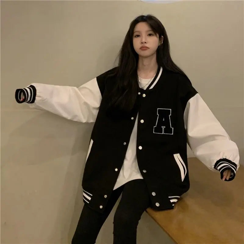 Drune | Koreanische Mode Frauen Baseball Jacke