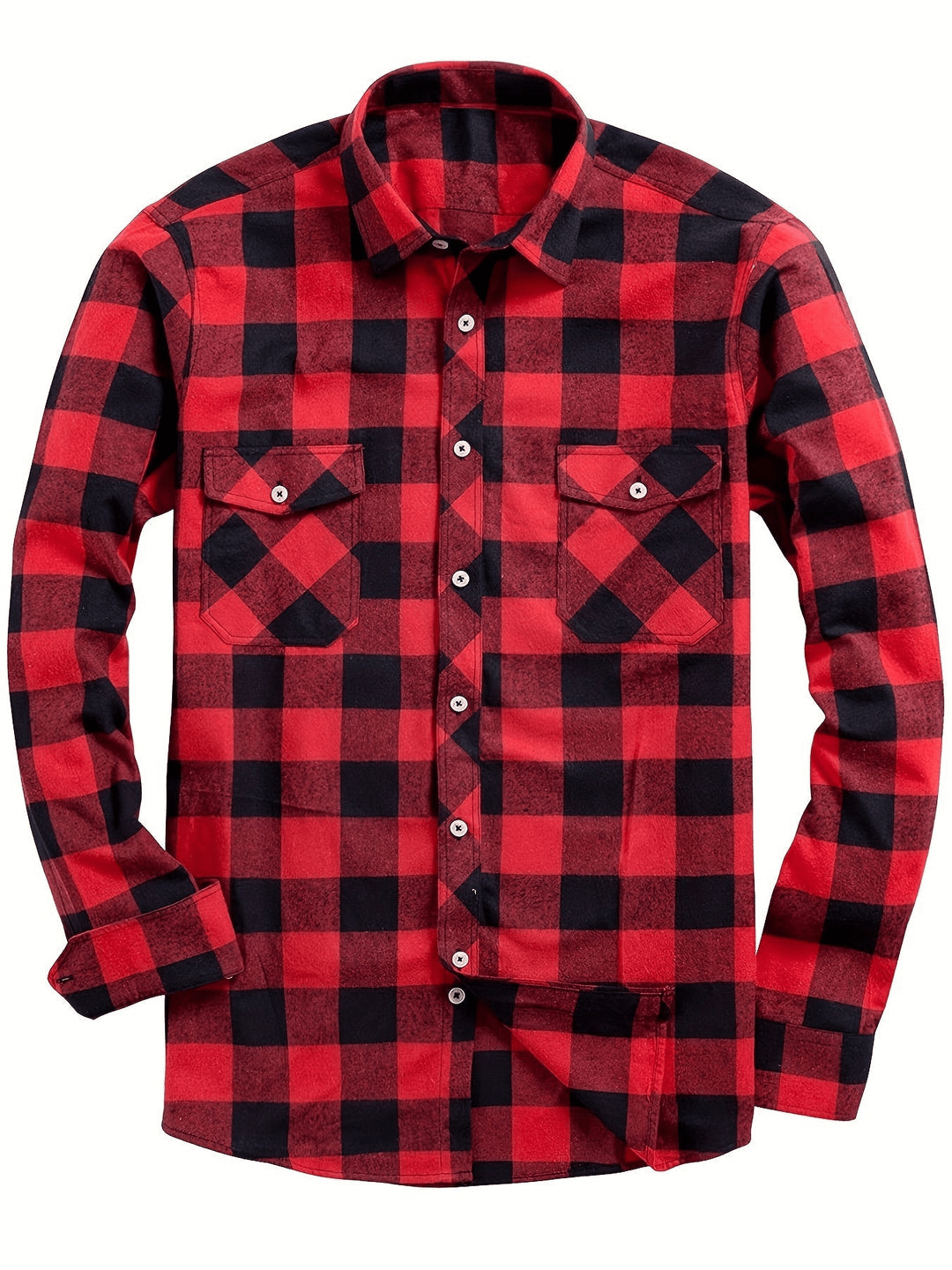 Drune | Freizeit Herren Bluse mit Lumberjack-Print