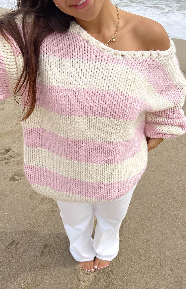 Drune | Gestreifter Chunky Strickpullover Weich und Warm Lässiger Komfort