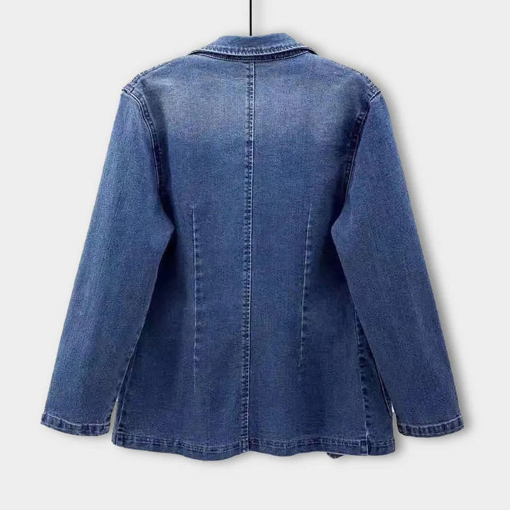 Drune | Blazer Lässiger Lockere Passform Einreiher Blazerjacke für Damen