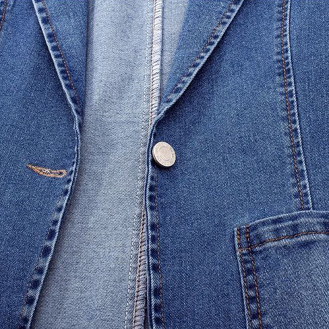 Drune | Blazer Lässiger Lockere Passform Einreiher Blazerjacke für Damen