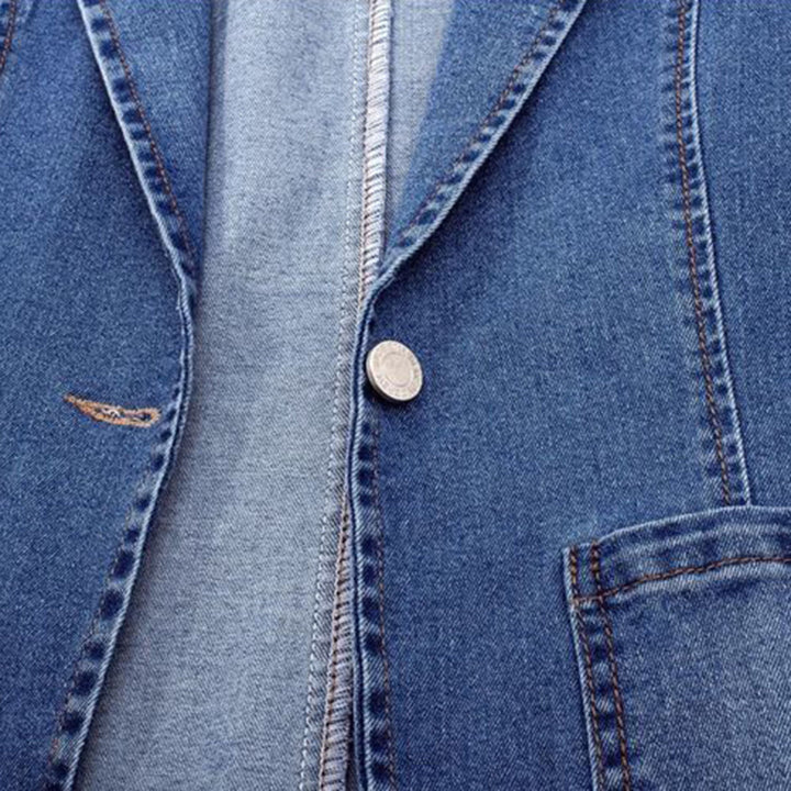 Drune | Blazer Lässiger Lockere Passform Einreiher Blazerjacke für Damen
