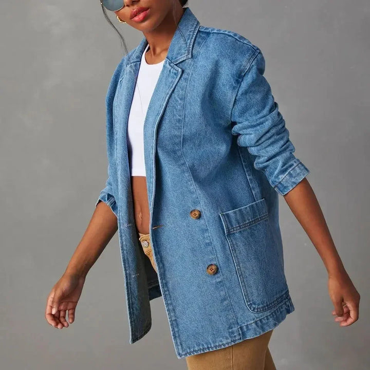 Drune | Blazer Lockere Passform Lang Jacke Damenbekleidung
