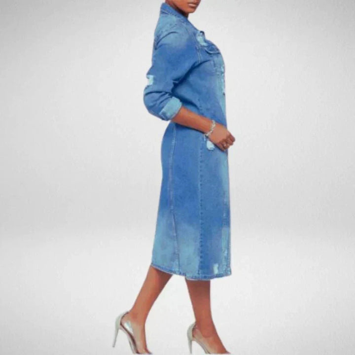 Drune | Trenchcoat Stilvoller Longline-Trenchcoat für den Alltag