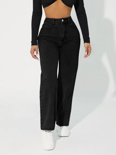 Drune | Hochtaillierte Denim Jeans