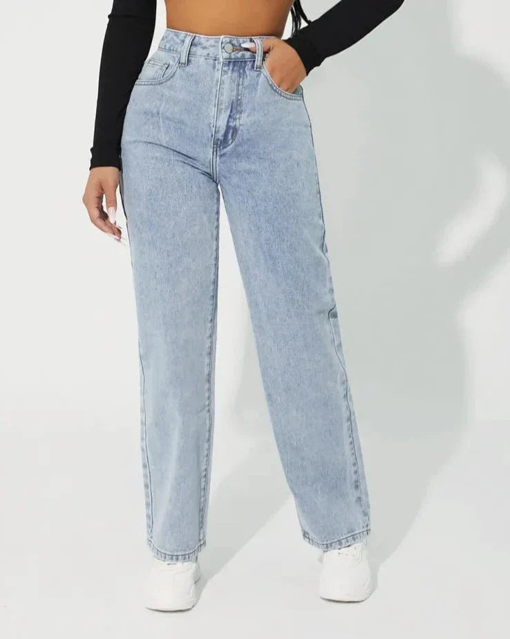 Drune | Hochtaillierte Denim Jeans
