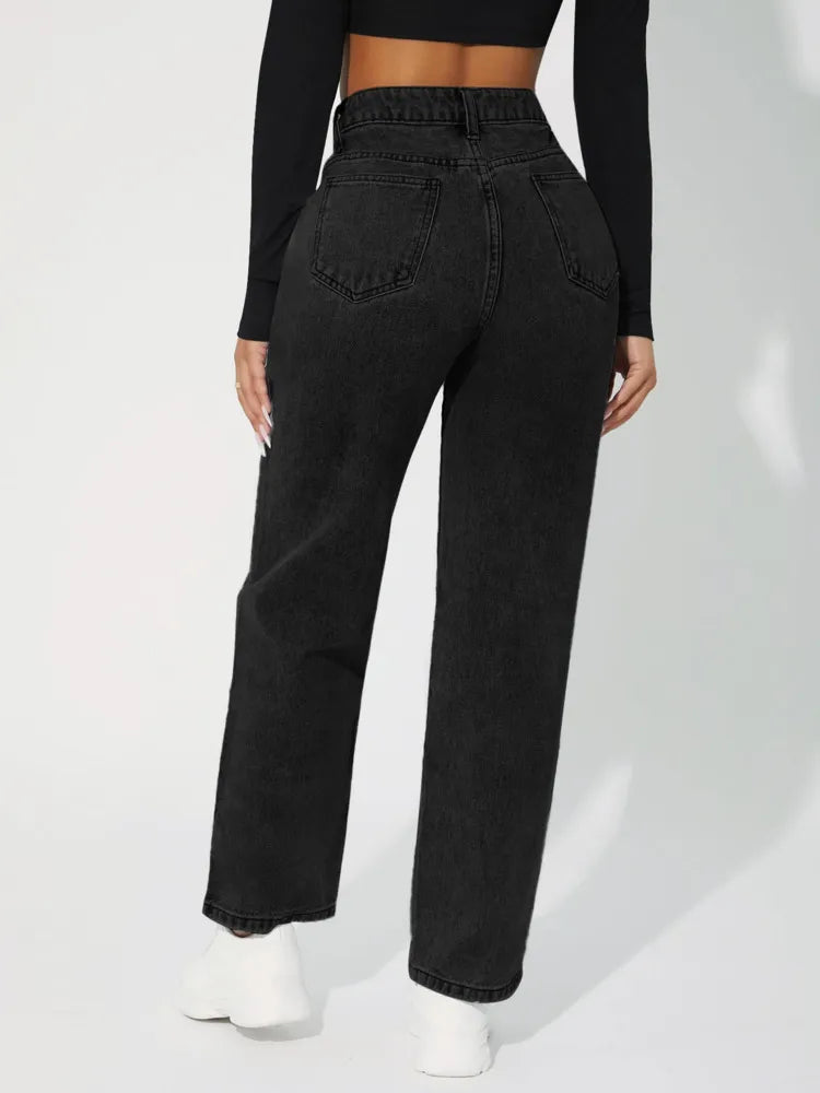 Drune | Hochtaillierte Denim Jeans