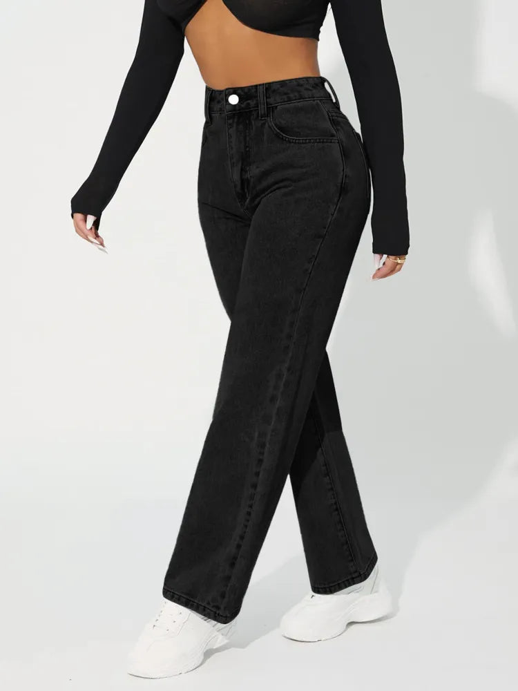 Drune | Hochtaillierte Denim Jeans