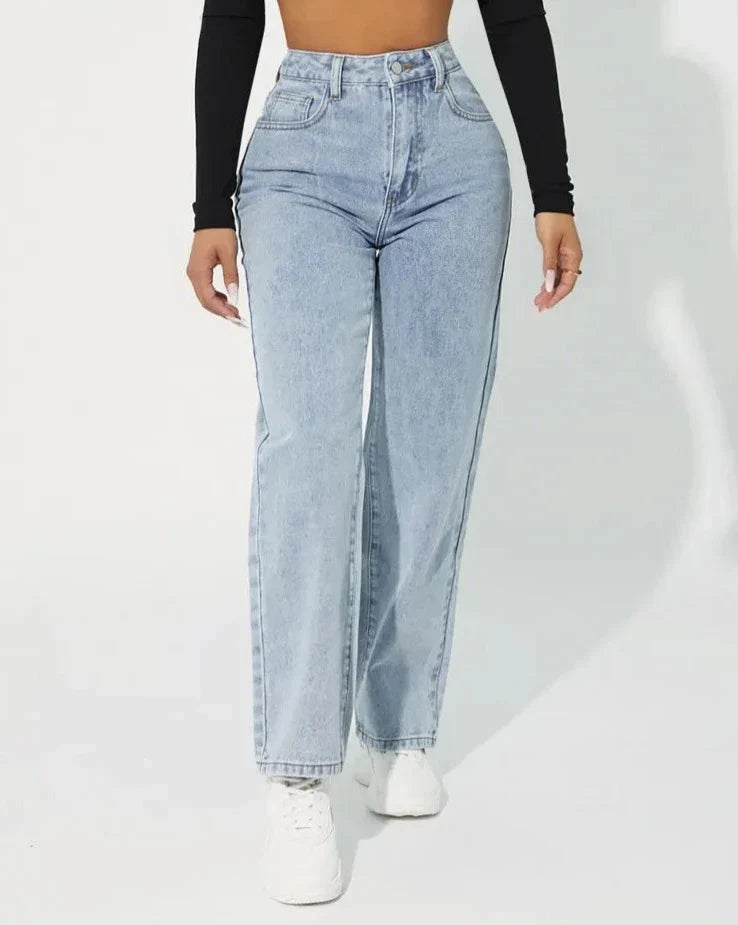 Drune | Hochtaillierte Denim Jeans
