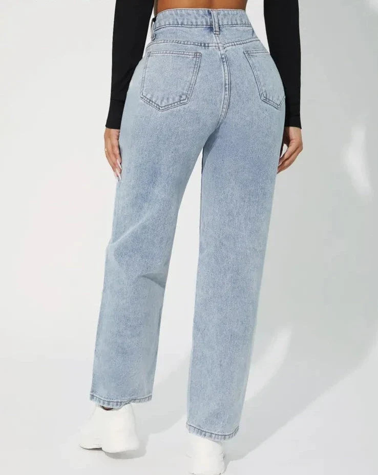 Drune | Hochtaillierte Denim Jeans