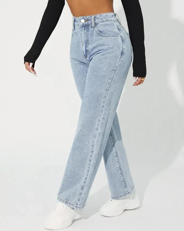 Drune | Hochtaillierte Denim Jeans