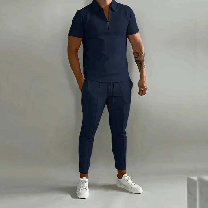 Drune- Elegantes Herren-Set bestehend aus Polo und eleganter Hose