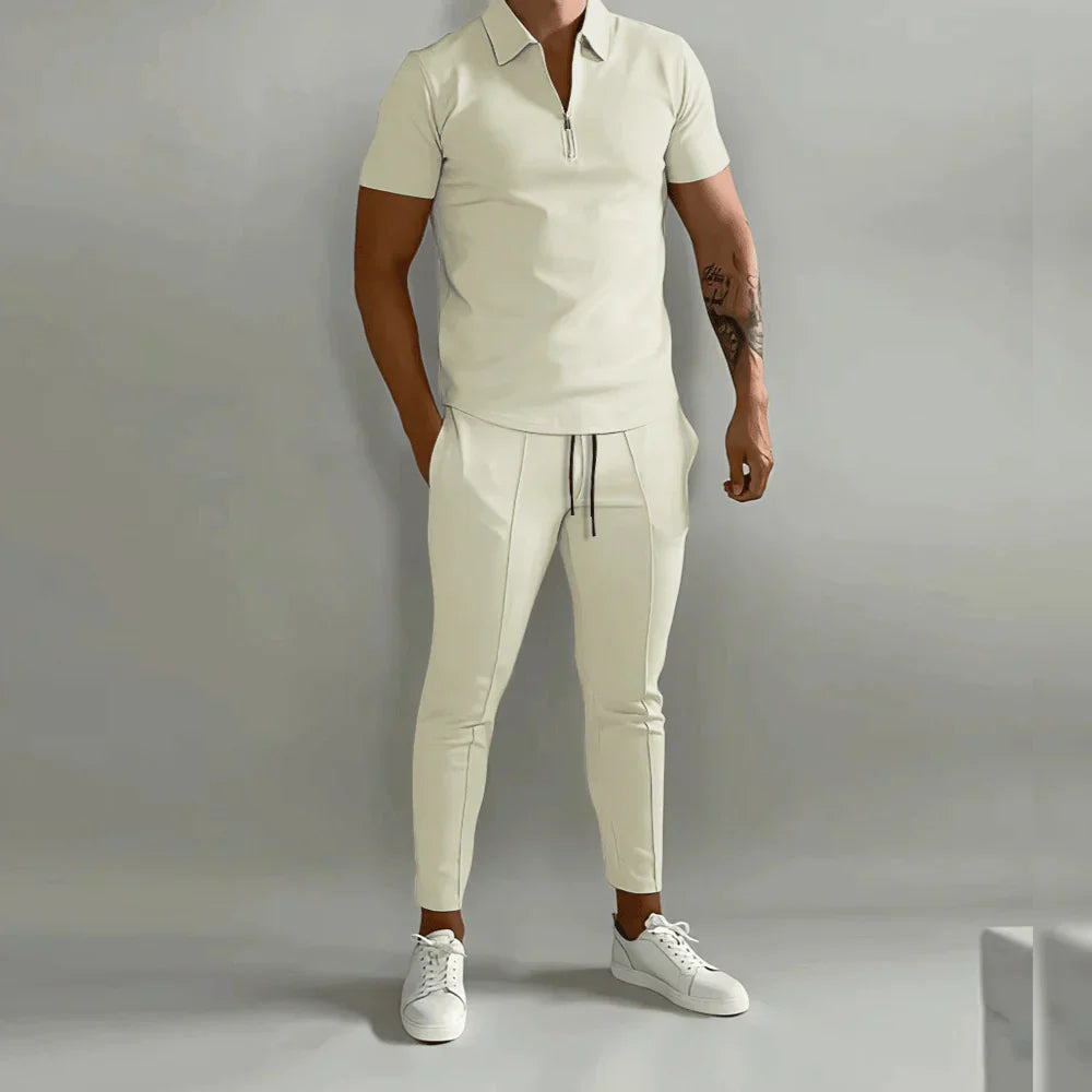 Drune- Elegantes Herren-Set bestehend aus Polo und eleganter Hose