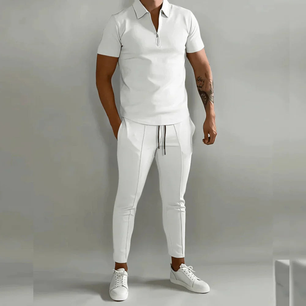 Drune- Elegantes Herren-Set bestehend aus Polo und eleganter Hose