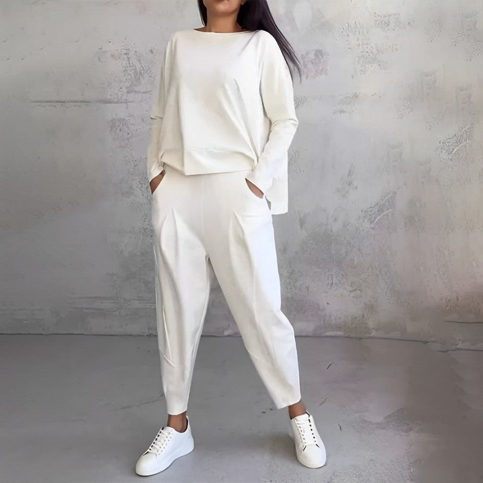 Drune | Trendiges Damen Satz mit Sweatshirt Optik