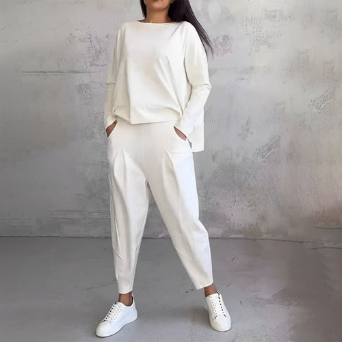 Drune | Trendiges Damen Satz mit Sweatshirt Optik