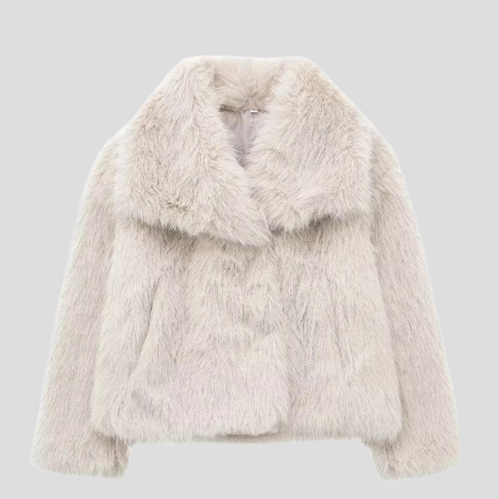 Drune | Eleganter Taillierter Kunstpelzmantel Winter