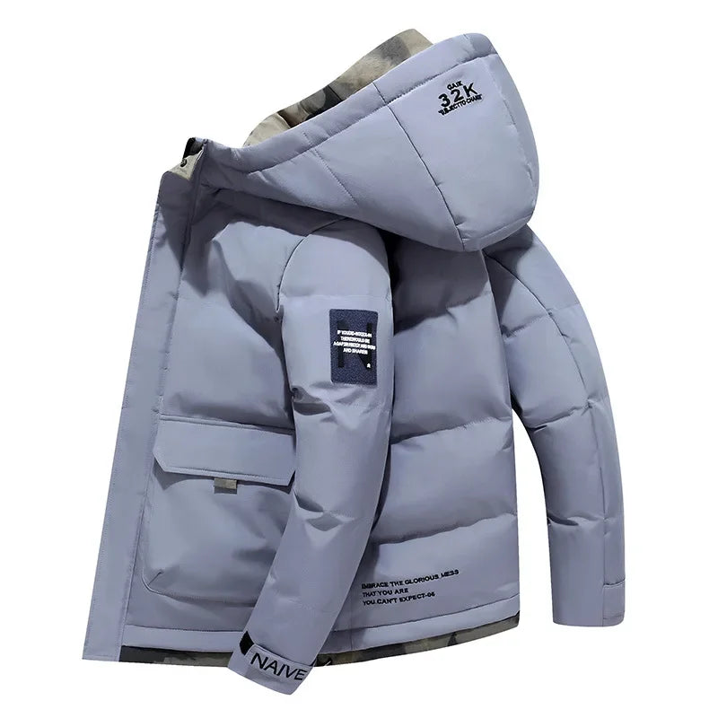Drune | Casual Winterjacke mit Kapuze