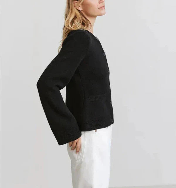 Drune | Cardigan Chic in Elfenbein Einfach und Bequem