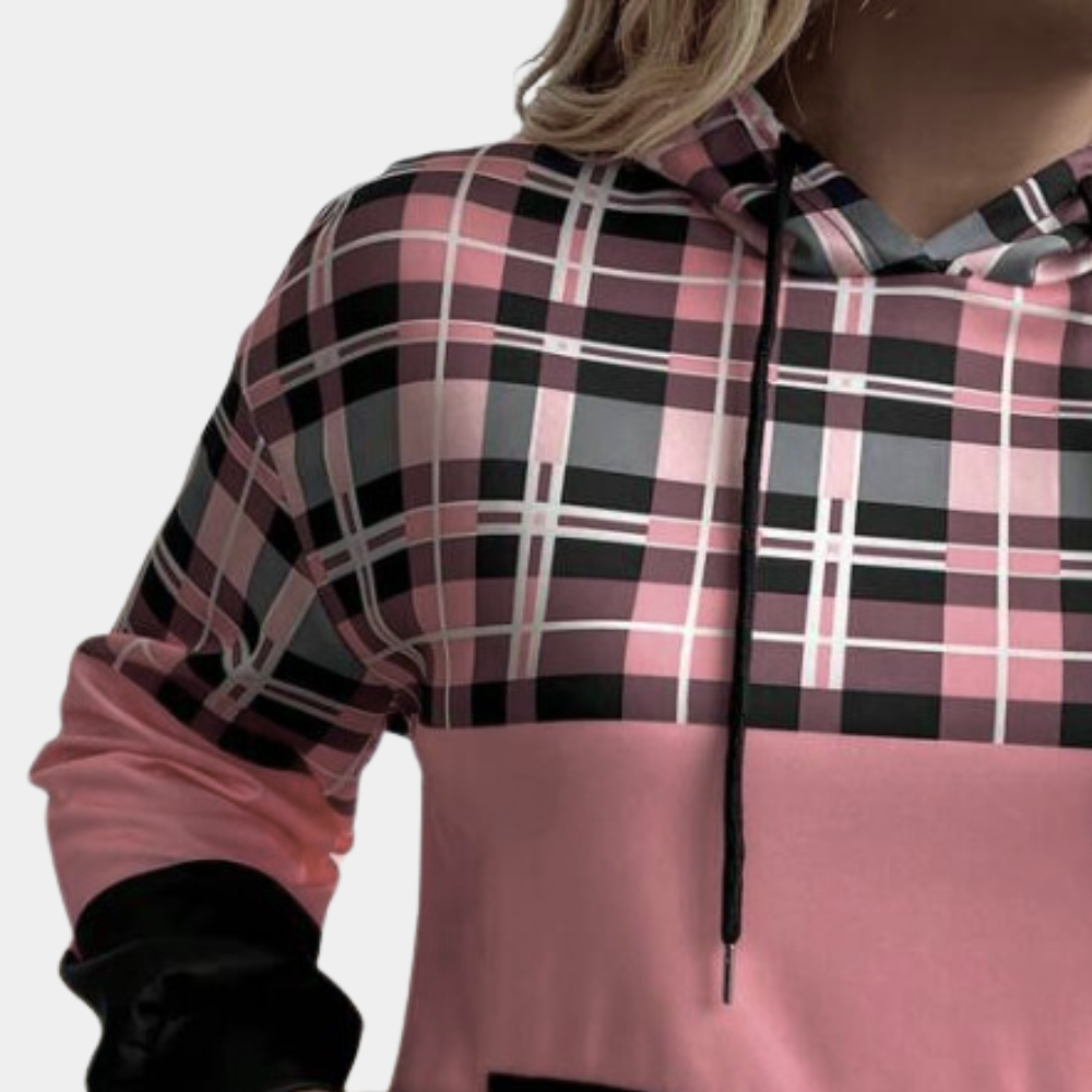 Drune | Moderne Farbblock-Hoodie für Frauen Perfekt für den Herbst