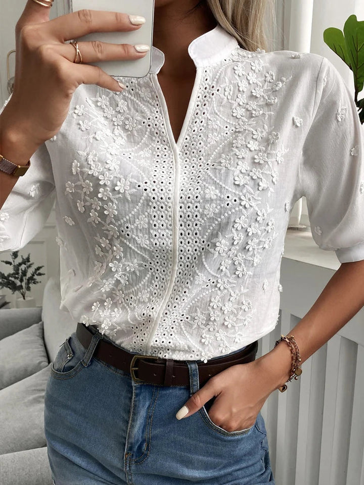 Drune | Elegantes Top Mit V-Ausschnitt