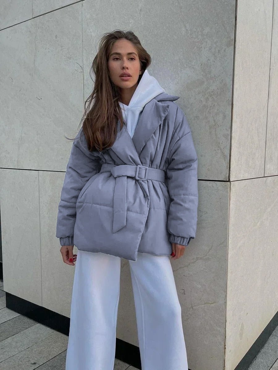 Drune | Elegante Gürtelpufferjacke für Kalte Temperaturen